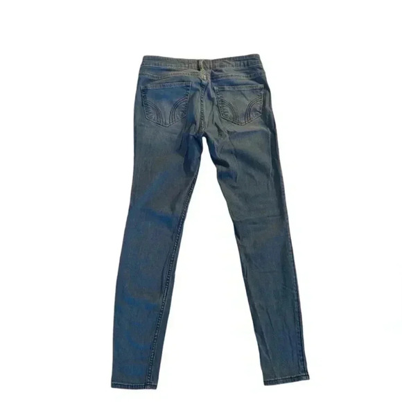 Hollister Curvy Low-Rise Medium Wash Super Skinny Jeans, SZ 27, Color Blue - Picture 2 of 4